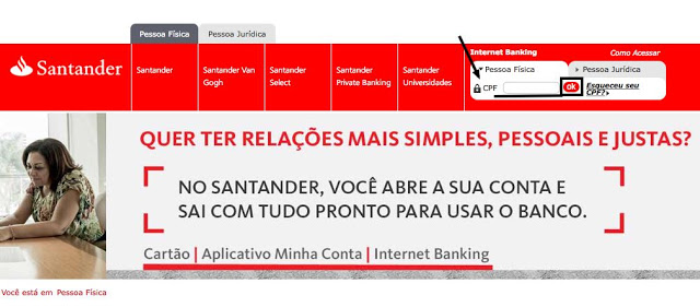 Consultar Fatura Cartão Banco Santander