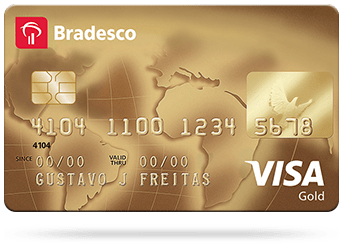 Cartão Bradesco Visa Gold
