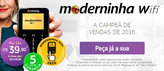 Comprar Moderninha Wifi Aceita quais Bandeiras