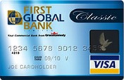 Visa Classic First Global Bank Cartão Internacional