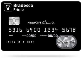 Cartão Bradesco Prime MasterCard Black