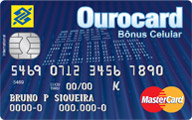 Cartão Ourocard Bônus Celular International Banco do Brasil
